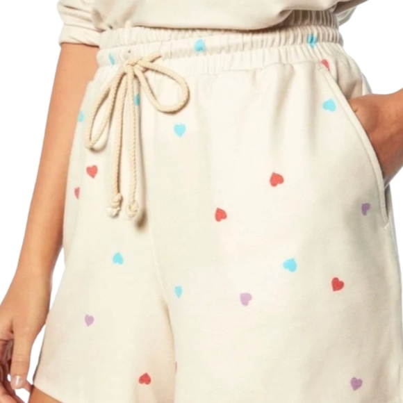 WildFox Oatmeal Hearts Loungewear Set - Picture 4 of 7